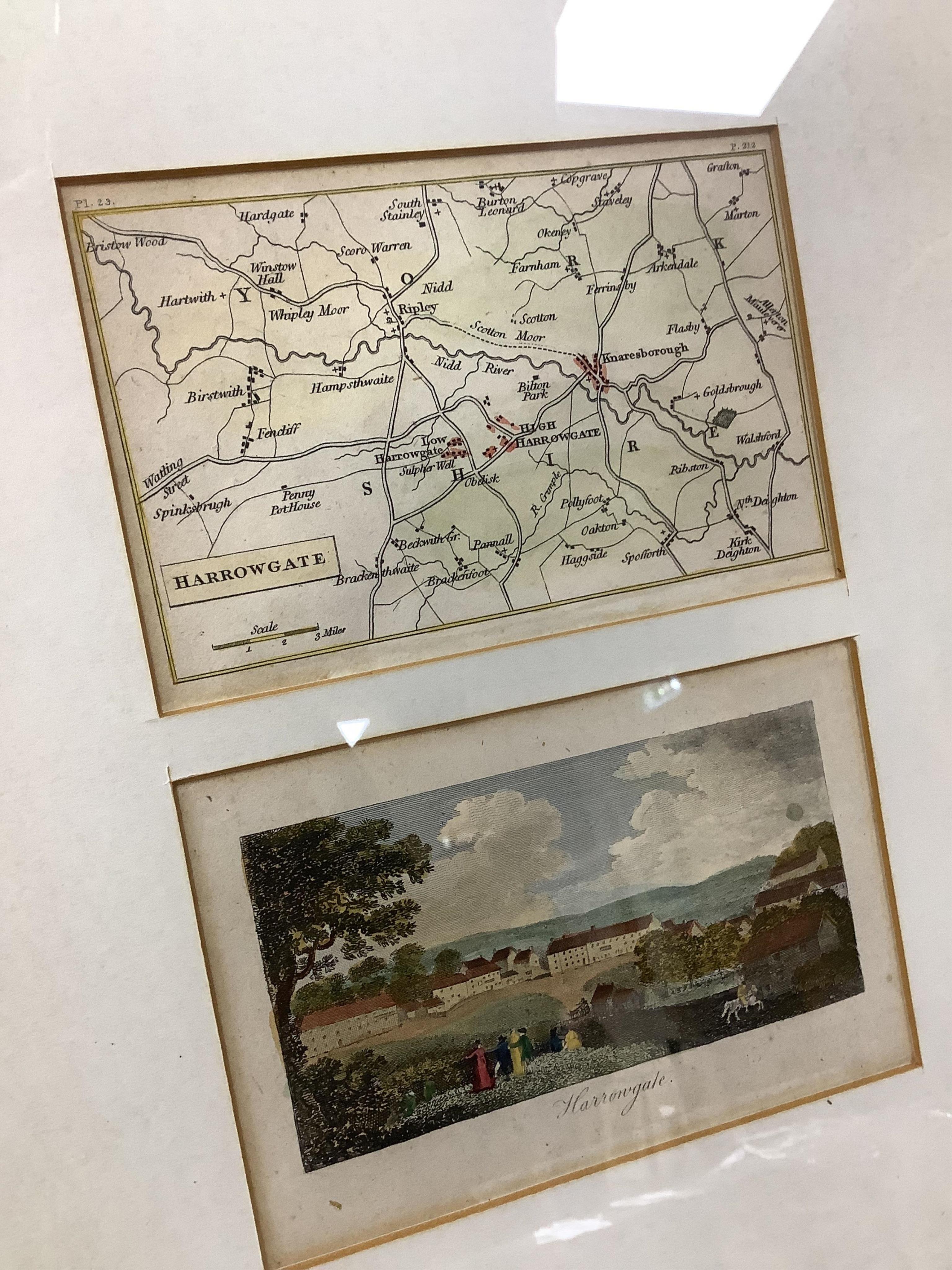 A collection of six maps and engravings to include: The Empire of Japan, printed by Laurie & Whittle, 1794 and China Proper from Gilberts Modern Atlas, framed